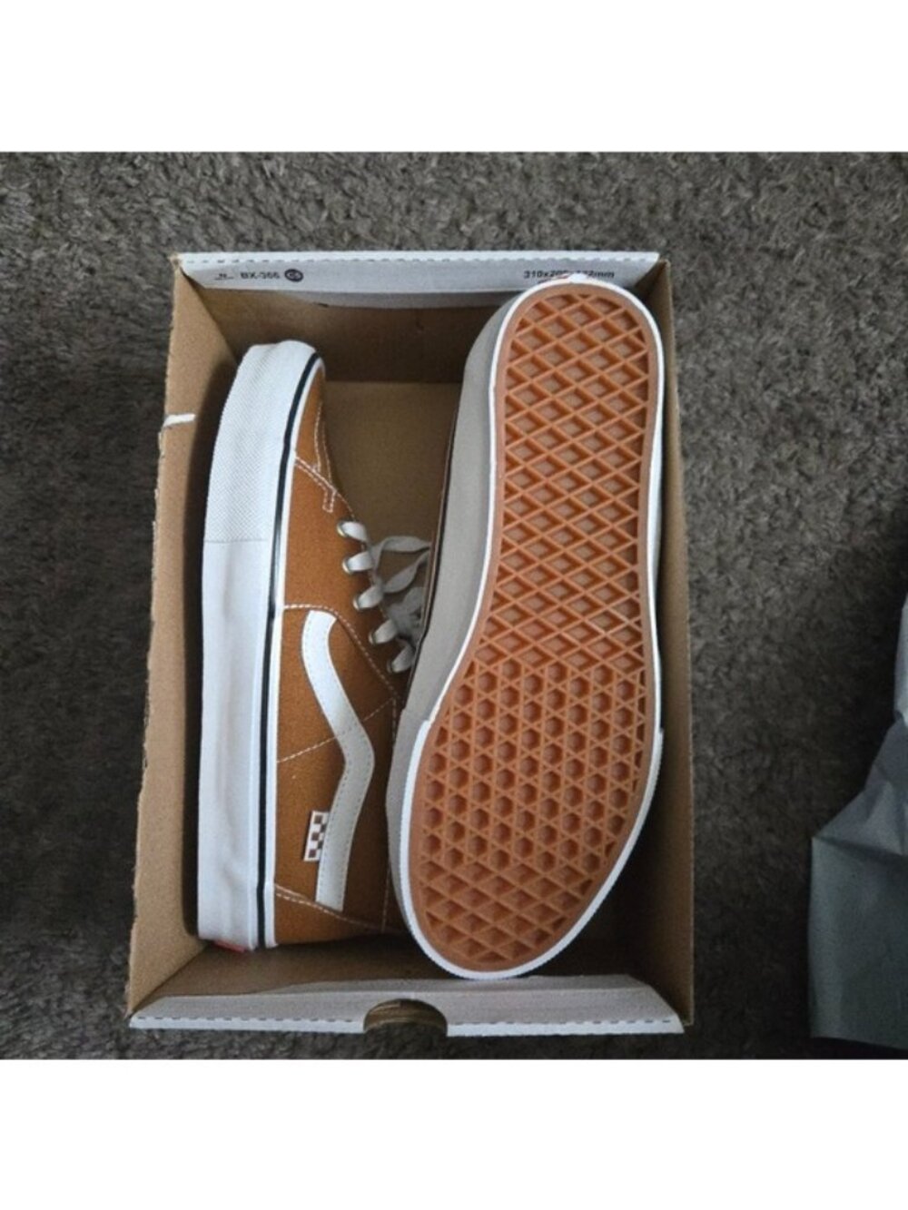 Vans Skate Sk8 Hi Women Size 8 Canvas Golden Brown Popcush 062026 - Picture 8 of 9